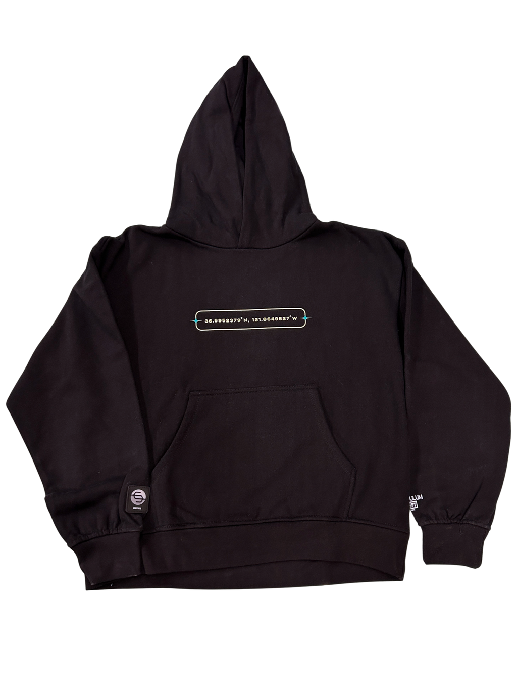 Worlds Away Coordinates Hoodie Black