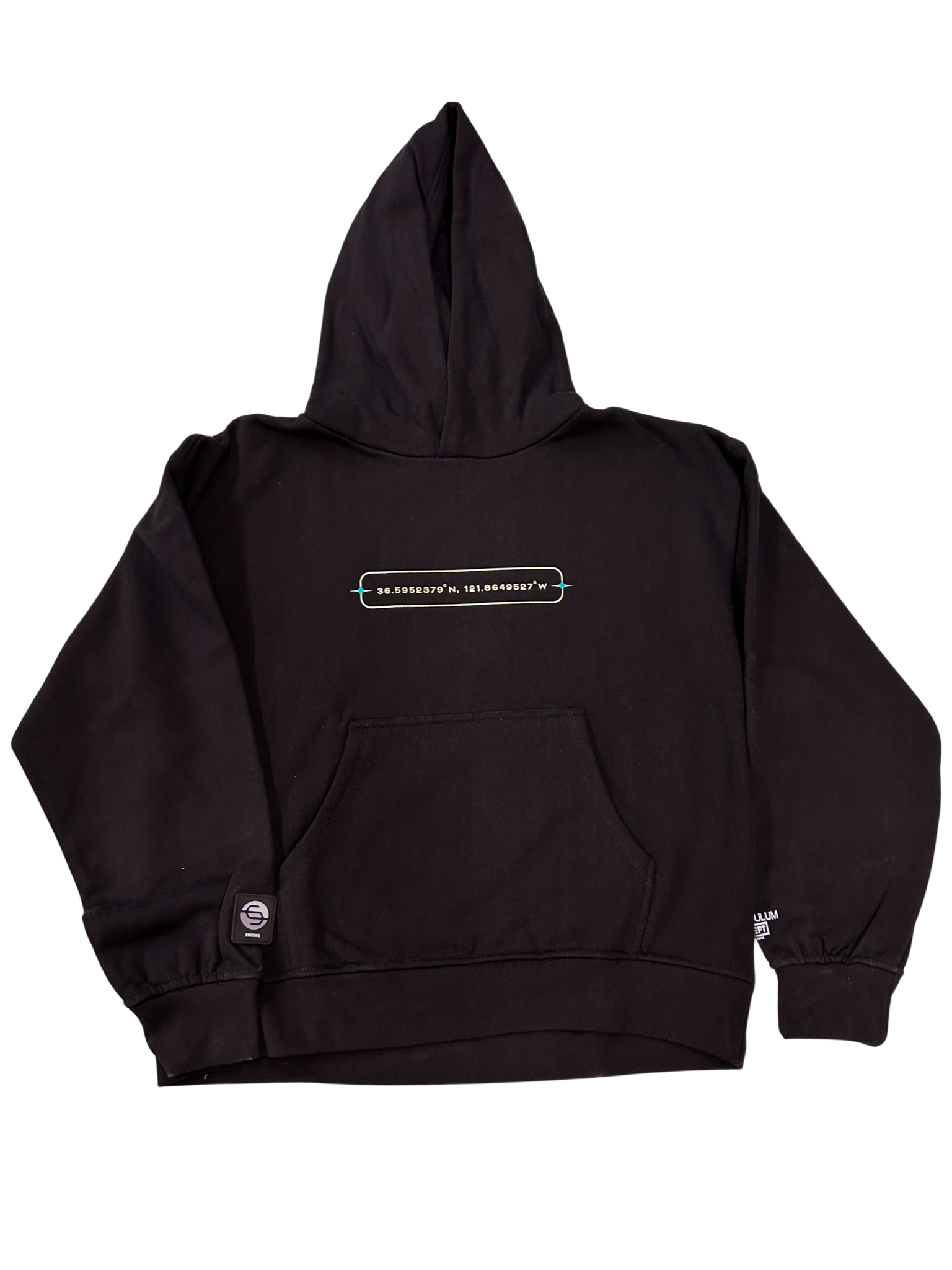 Worlds Away Coordinates Hoodie Black