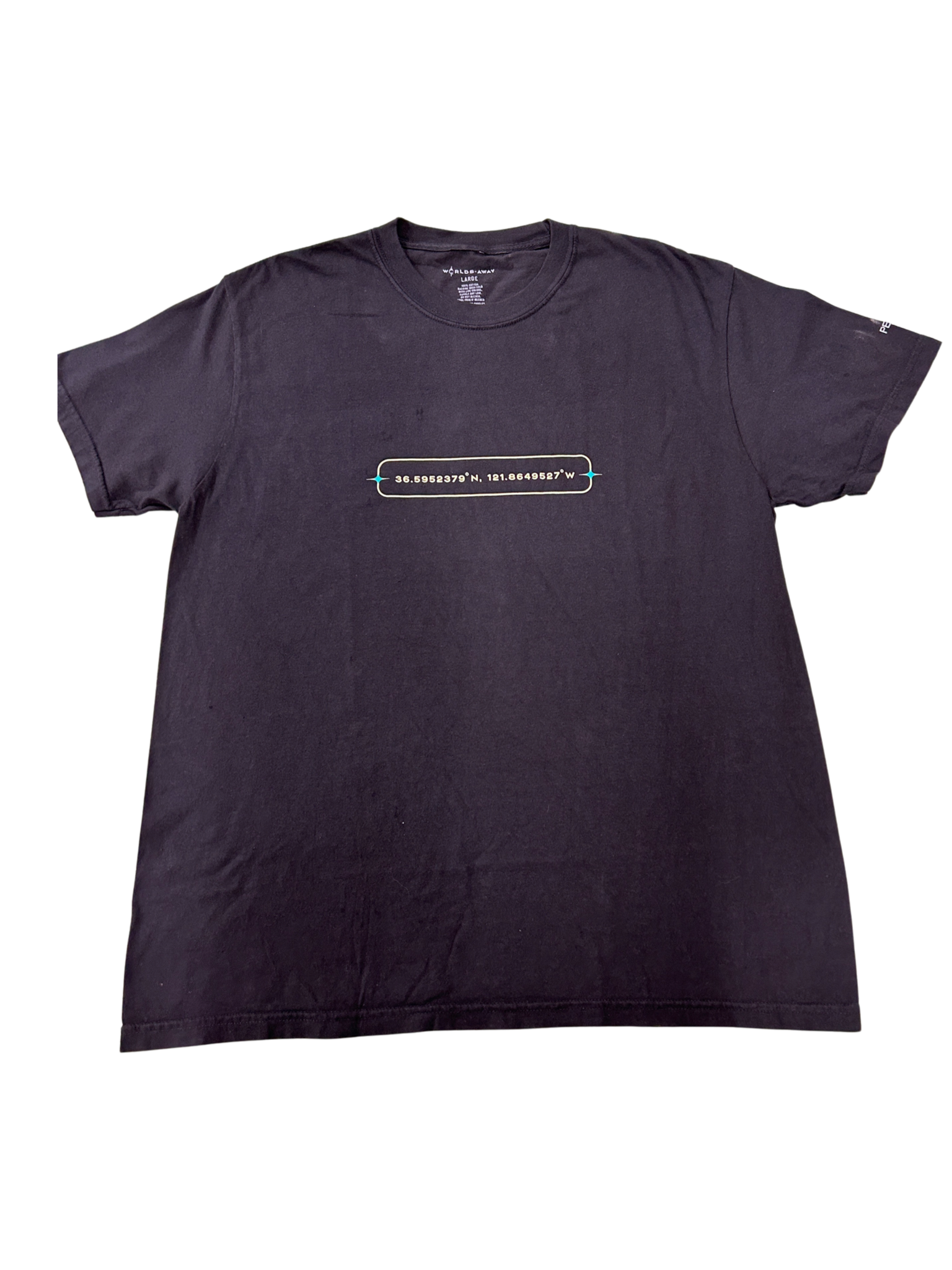 Worlds Away Coordinates Tee Black