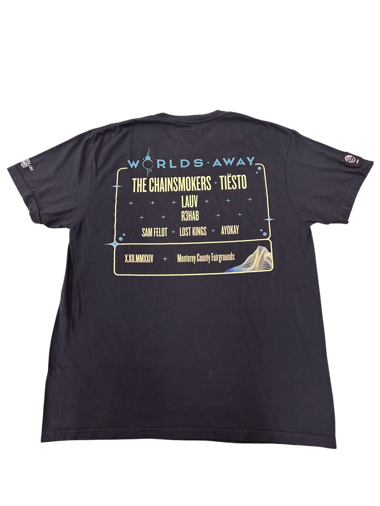 Worlds Away Coordinates Tee Black