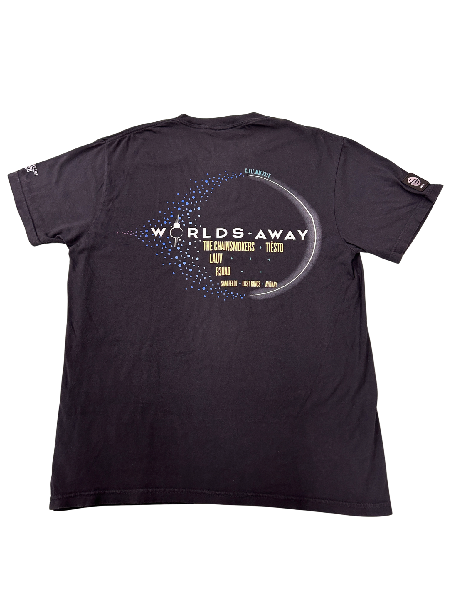 Worlds Away Logo Tee Black with Cream Logo