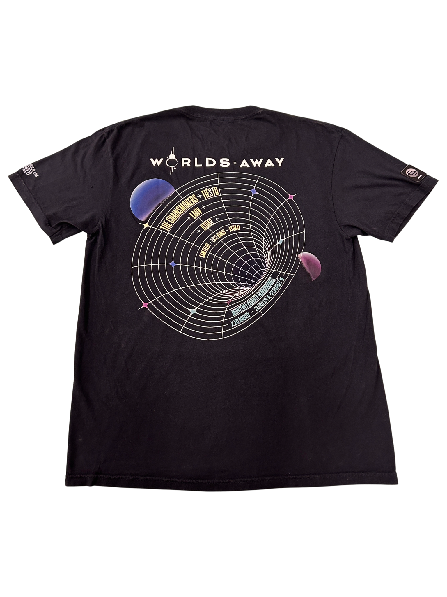 Worlds Away Tee Black w/ White Logo