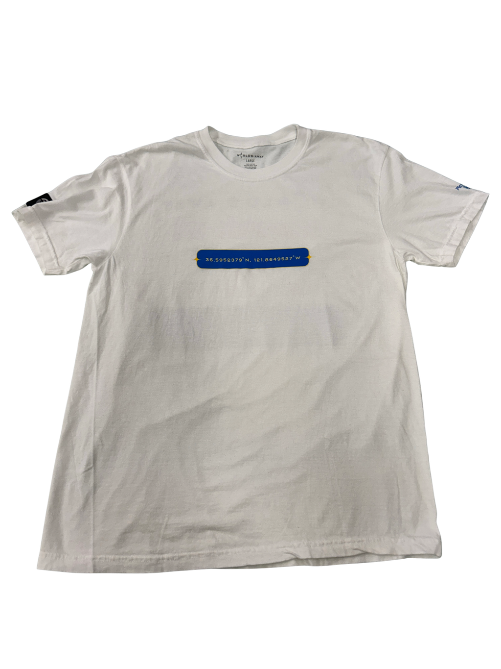 Worlds Away Coordinates Tee White