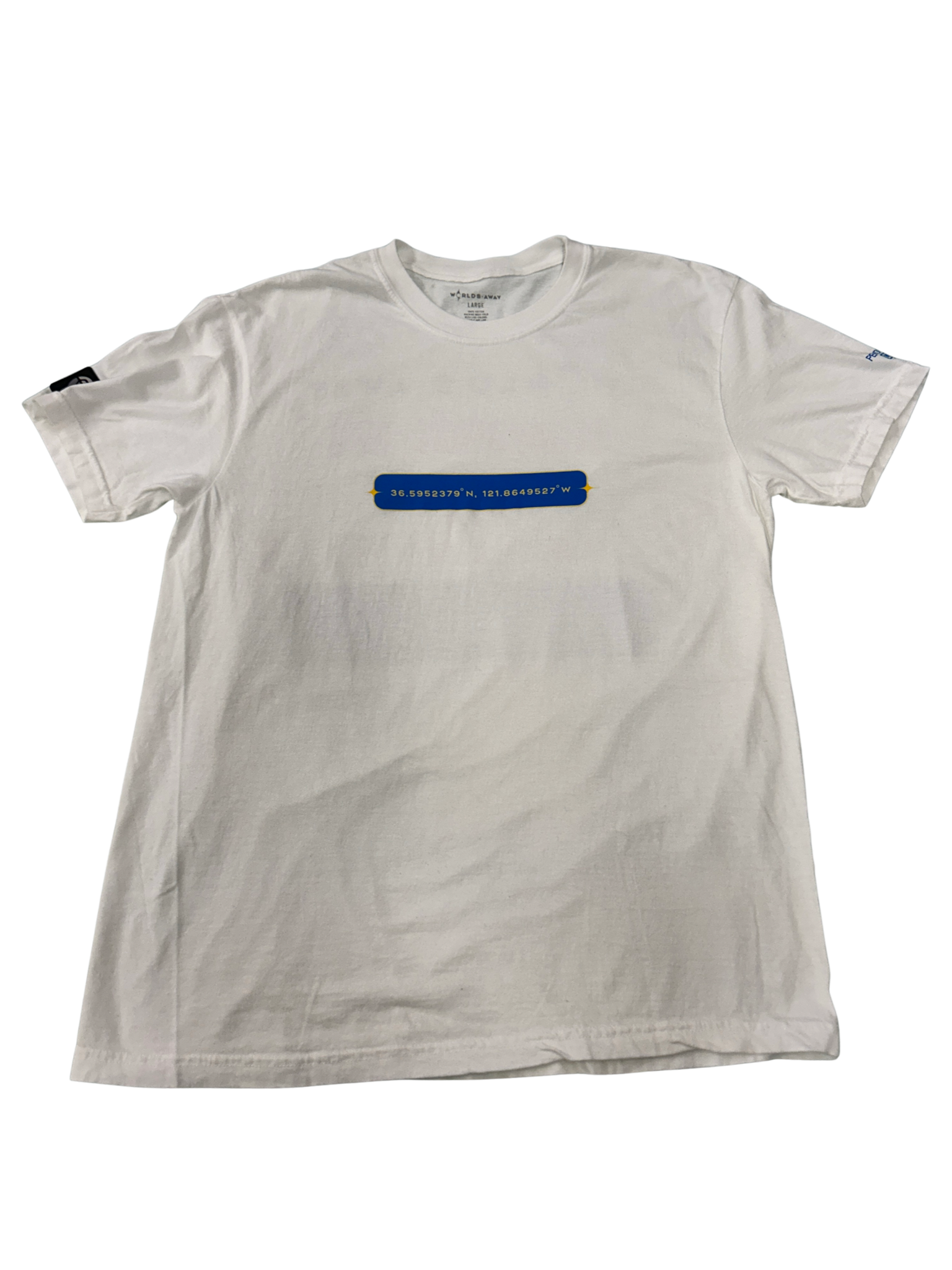 Worlds Away Coordinates Tee White