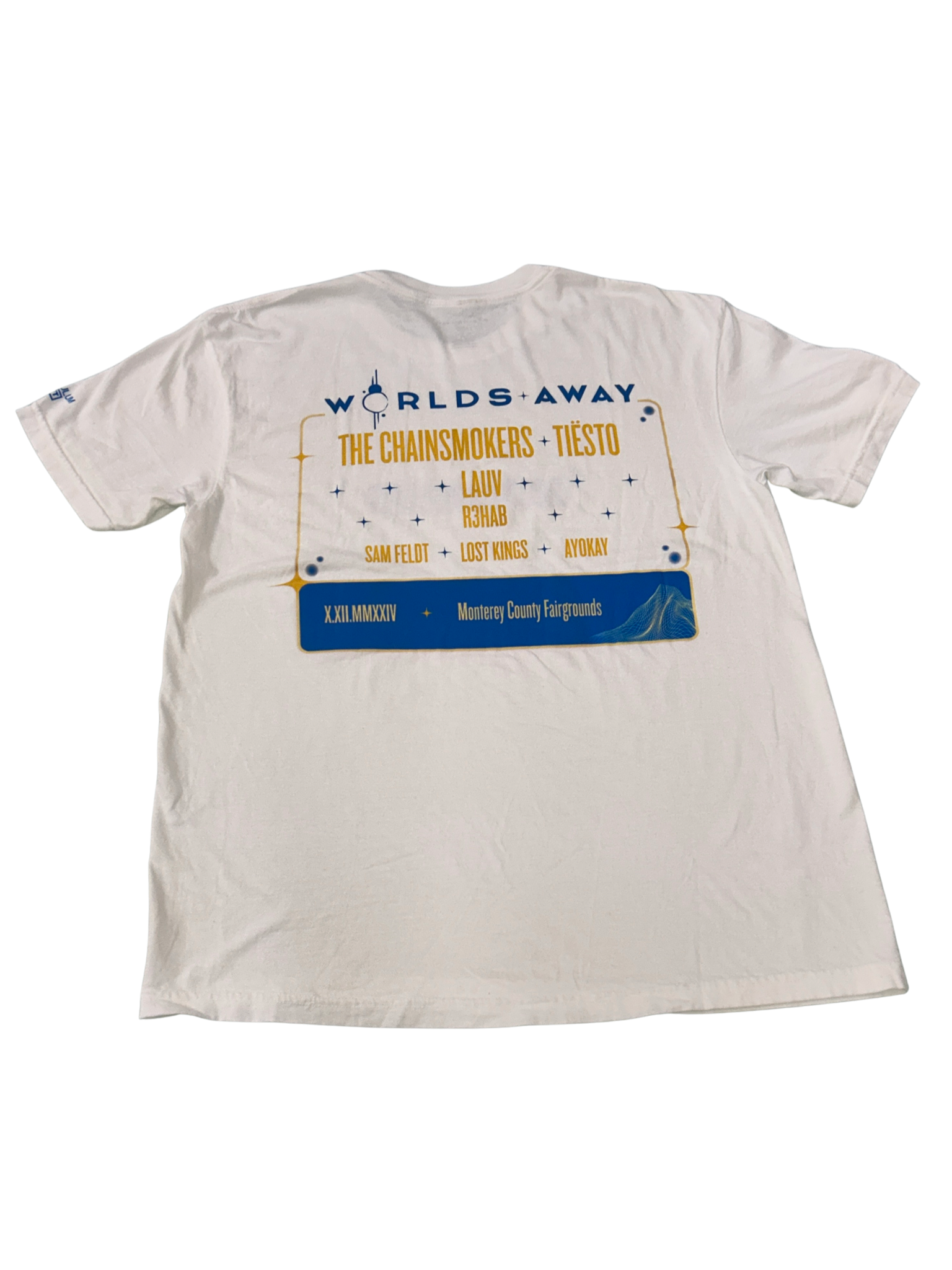 Worlds Away Coordinates Tee White